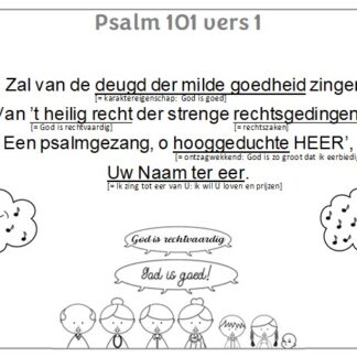 Psalm Vers Kleurplaat Bijbels Opvoeden Nl